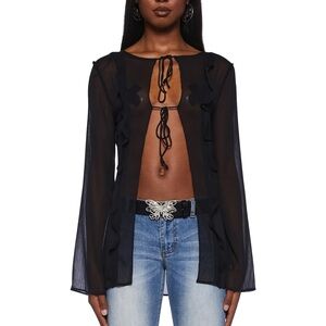 NWT Lioness Sheer Blouse